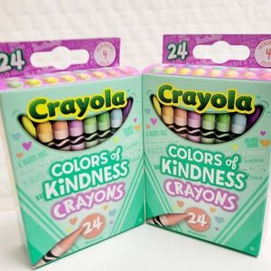 (2) 24ct Crayola Colors of Kindness Crayons